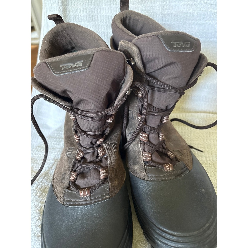 Teva Chair 5 Winter Boots Mens 9 Brown Excellent Waterproof Suede Snow Hiking